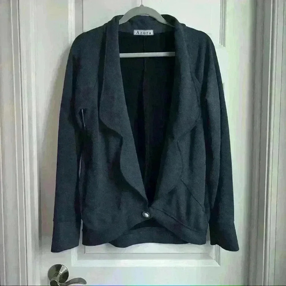 Azura Anthropologie Open Front Sweater/Cardigan/Coat with button - Picture 1 of 3